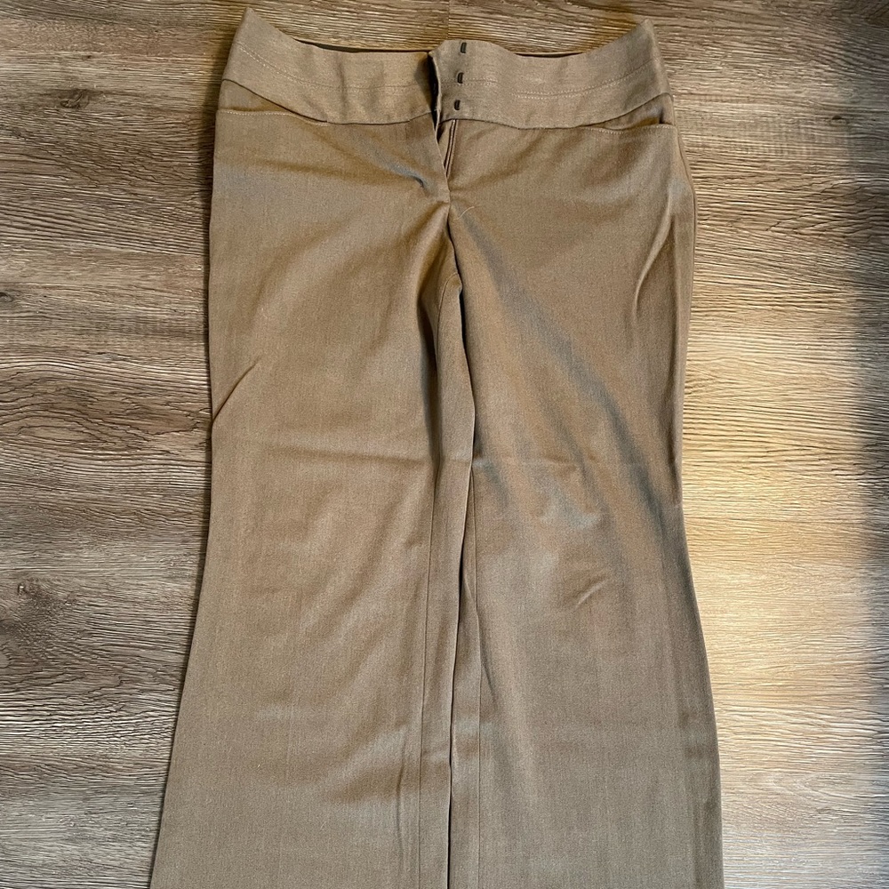 Express editor brown wide leg pants